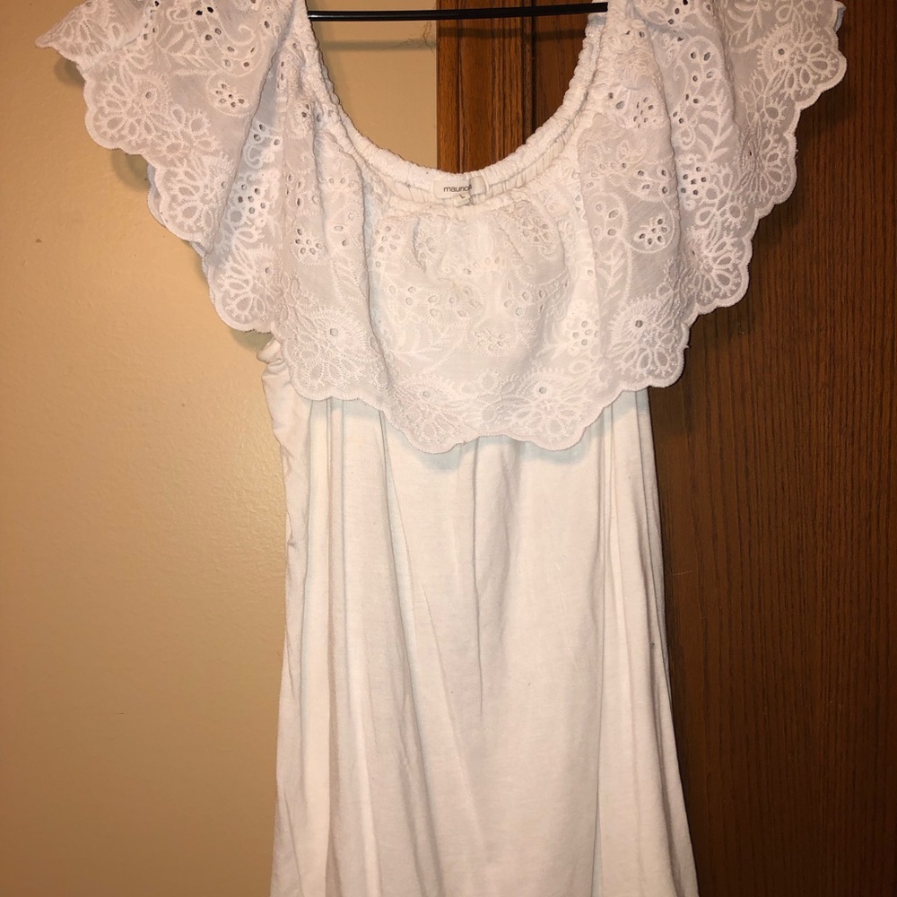Off the shoulder ruffle top